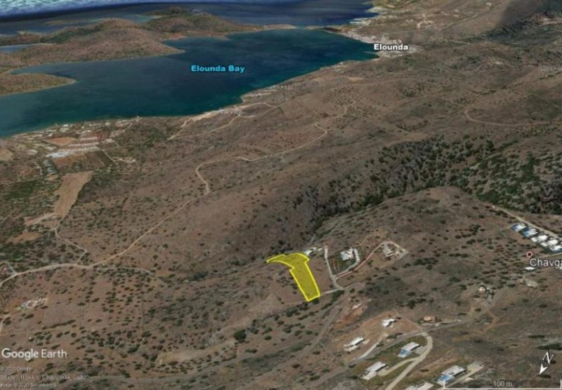 Plaka bei Elounda Kreta, Plaka Elounda: Grundstück mit Meerblick zum Verkauf Grundstück kaufen